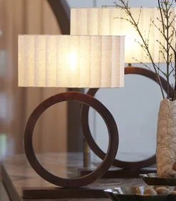 Light en Living Kap ovaal recht smal 58-24-27 cm DISLI naturel