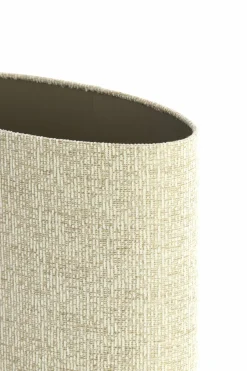Light en Living Kap ovaal recht smal hoog 45-21-32 cm RIF zand