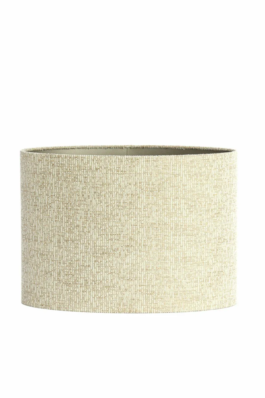 Light en Living Kap ovaal recht smal hoog 45-21-32 cm RIF zand