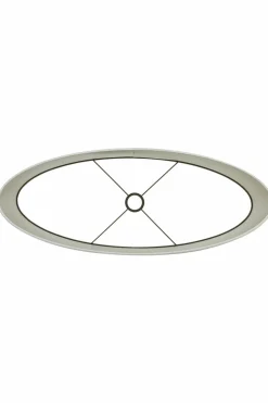 Light en Living Kap ovaal recht smal 58-24-32 cm SAVERNA eiwit