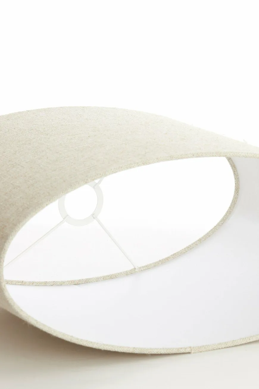 Light en Living Kap ovaal recht smal 30-15-25 cm LIVIGNO naturel