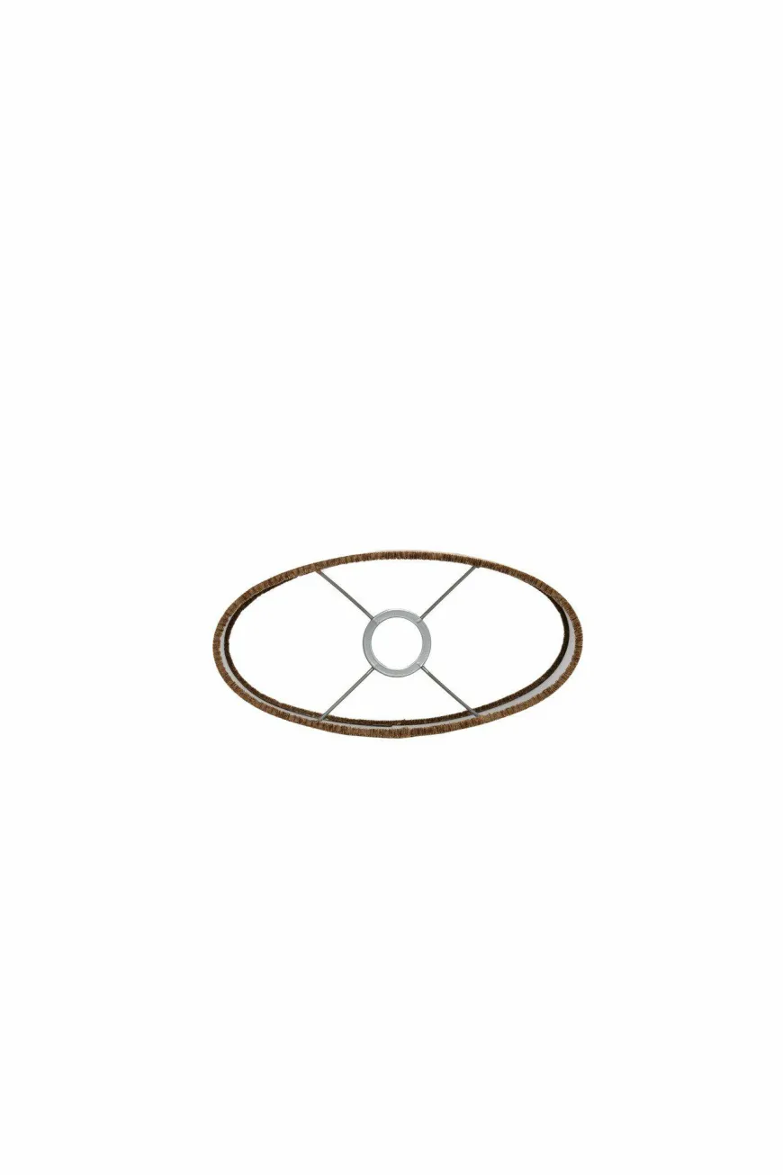 Light en Living Kap ovaal recht smal 30-15-25 cm FLAIR koper
