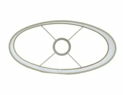 Light en Living Kap ovaal recht smal 30-15-25 cm SENDAI zand