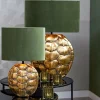 Light en Living Kap ovaal VELOURS Dusty groen
