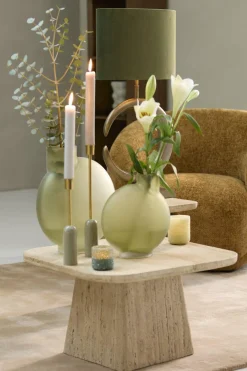 Light en Living Kap ovaal VELOURS Dusty groen