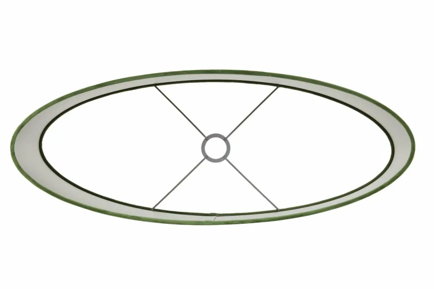 Light en Living Kap ovaal VELOURS Dusty groen