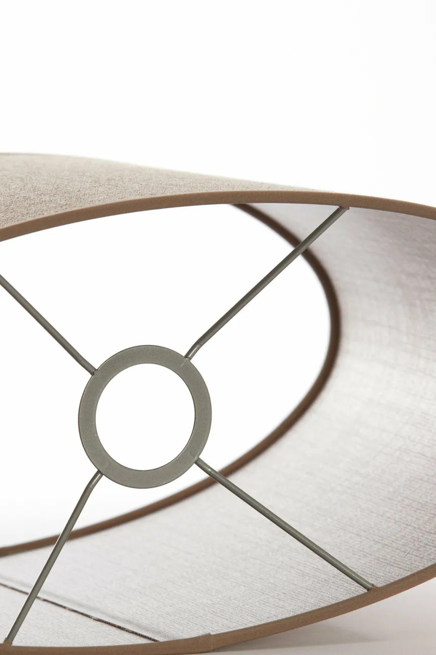 Light en Living Kap ovaal recht smal 58-24-32 cm CADEN beige