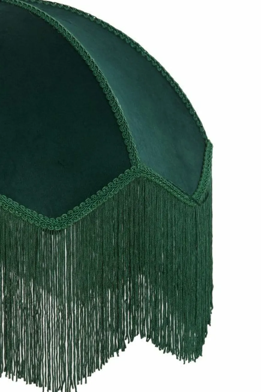 Light en Living Kap Ø35x26 cm MALACIA velvet groen