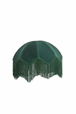 Light en Living Kap Ø35x26 cm MALACIA velvet groen