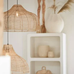 Light en Living Kap Ø60x34 cm TONODA jute naturel (excl pendel)