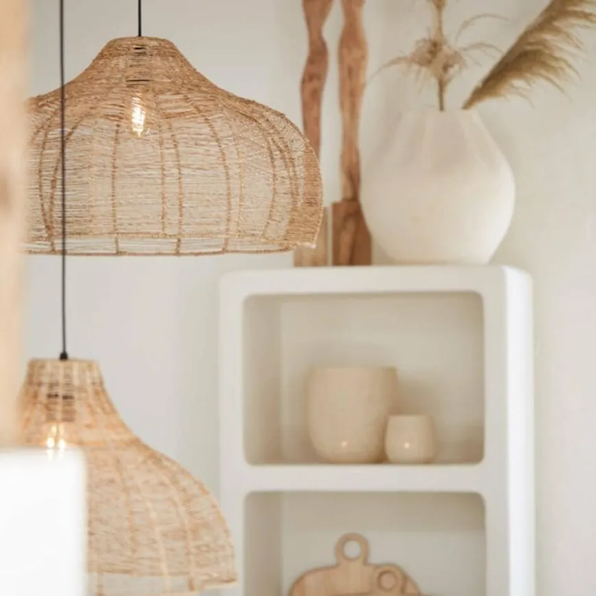 Light en Living Kap Ø60x34 cm TONODA jute naturel (excl pendel)