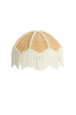 Light en Living Kap Ø35x26 cm MALACIA raffia naturel+crème