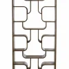 Light en Living Kast open 100x30x200 cm LABARE grijs-donker bruin