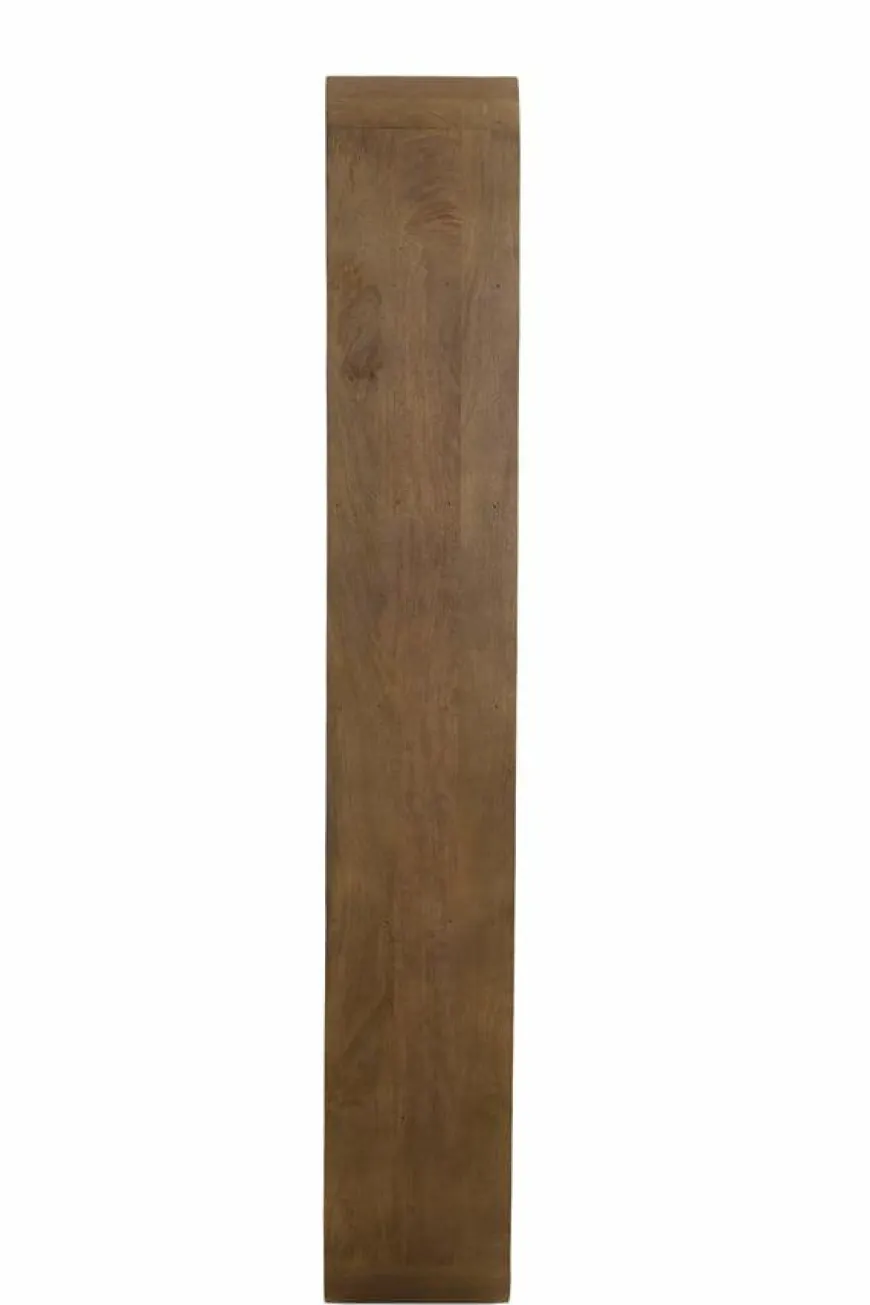 Light en Living Kast open 100x30x200 cm LABARE grijs-donker bruin
