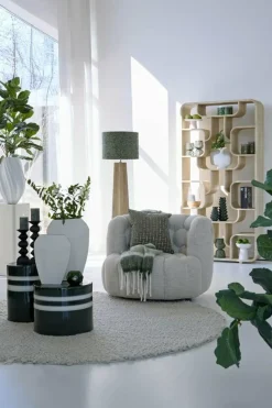 Light en Living Kast open 100x30x200 cm LABARE mat naturel