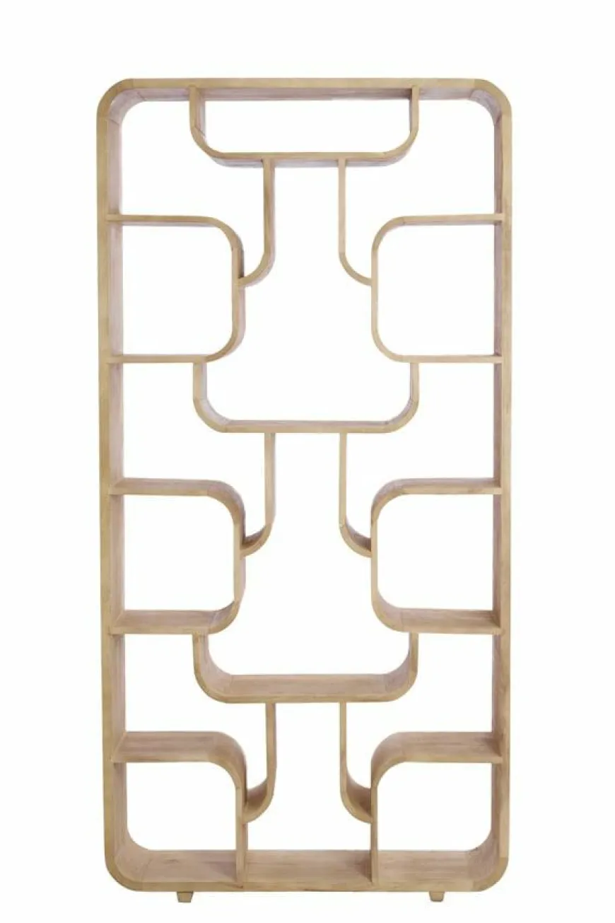 Light en Living Kast open 100x30x200 cm LABARE mat naturel