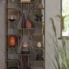 Light en Living Kast open 100x30x200 cm LABARE licht bruin