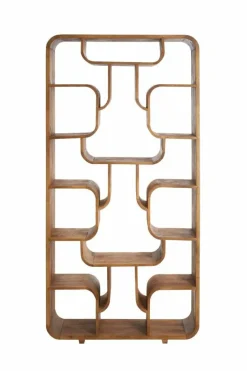Light en Living Kast open 100x30x200 cm LABARE licht bruin