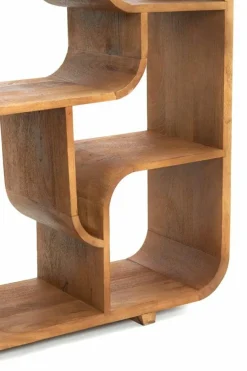 Light en Living Kast open 100x30x200 cm LABARE licht bruin