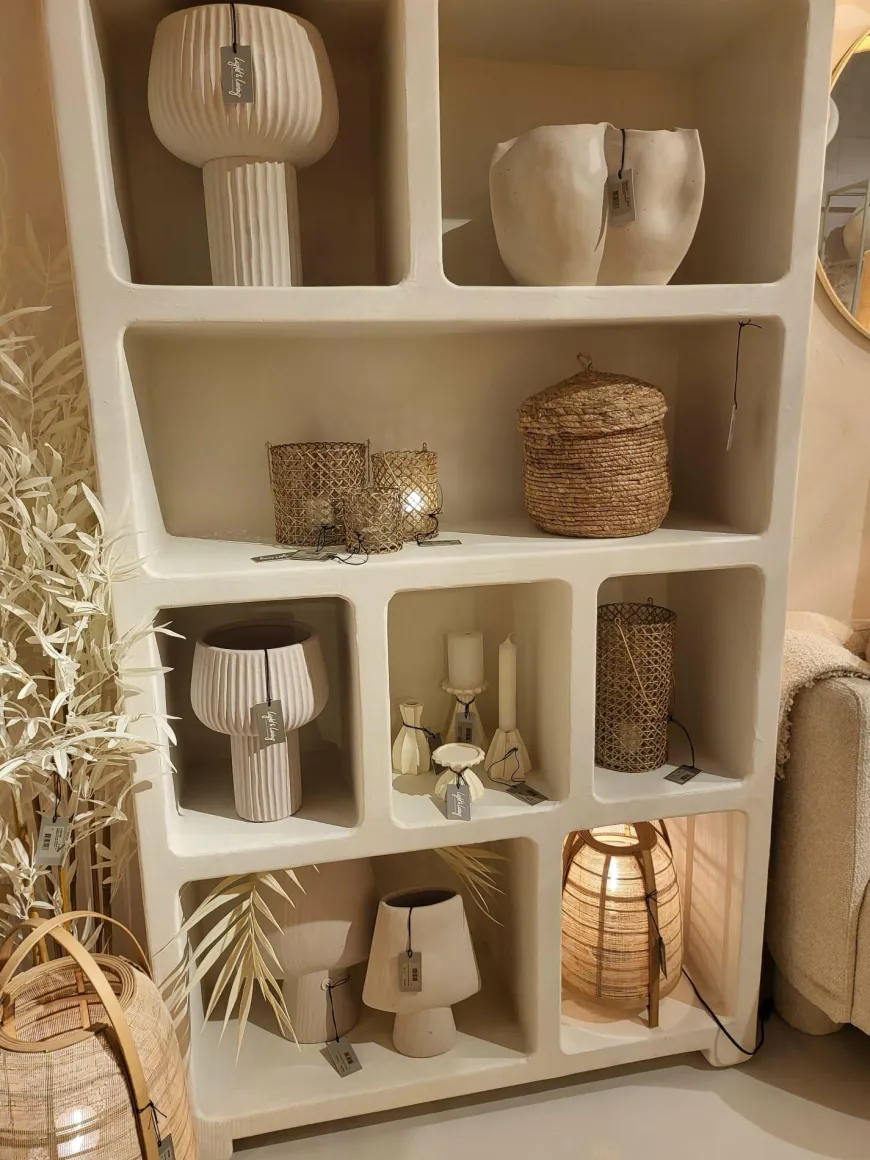 Light en Living Kast 110x35x190 cm NAHUA beige