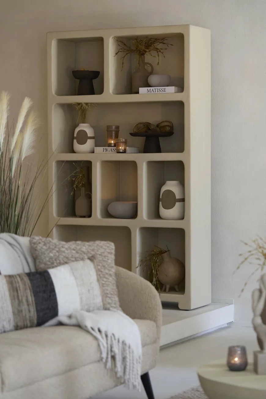 Light en Living Kast 110x35x190 cm NAHUA beige