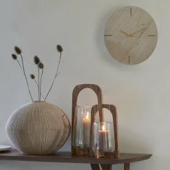 Light en Living Klok Ø43 cm JENAY travertin zand