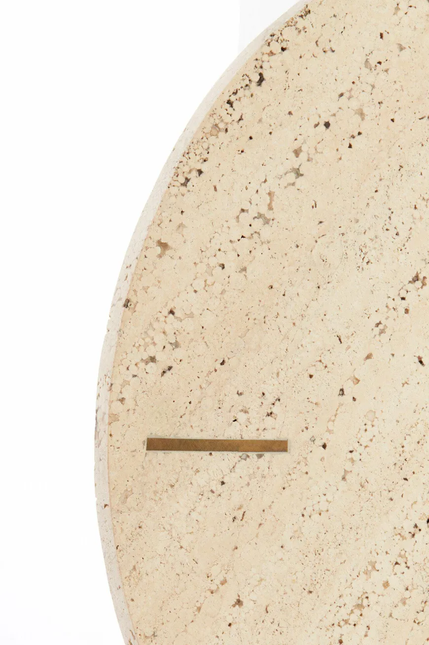 Light en Living Klok Ø43 cm JENAY travertin zand