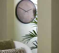 Light en Living Klok Ø72 cm ALIZE koper+zwart
