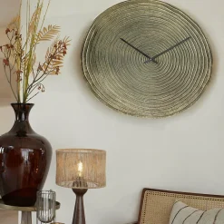 Light en Living Klok CERVINO antiek brons - Ø 58 cm