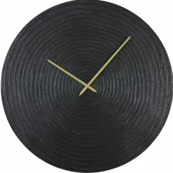 Light en Living Klok CERVINO antiek zwart - Ø 58 cm