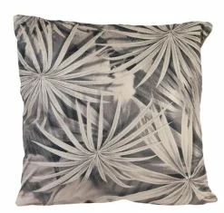 Light en Living Kussen ISHIRI print bruin vierkant