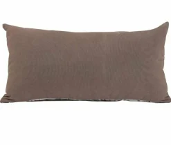 Light en Living Kussen ISHIRI print bruin vierkant