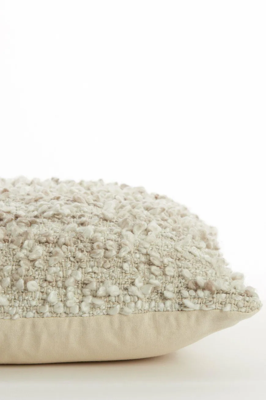 Light en Living Kussen 45x45 cm MEZOKI bouclé light brown