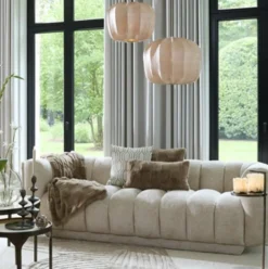 Light en Living Kussen 60x30 cm COMBARRO lichtbruin