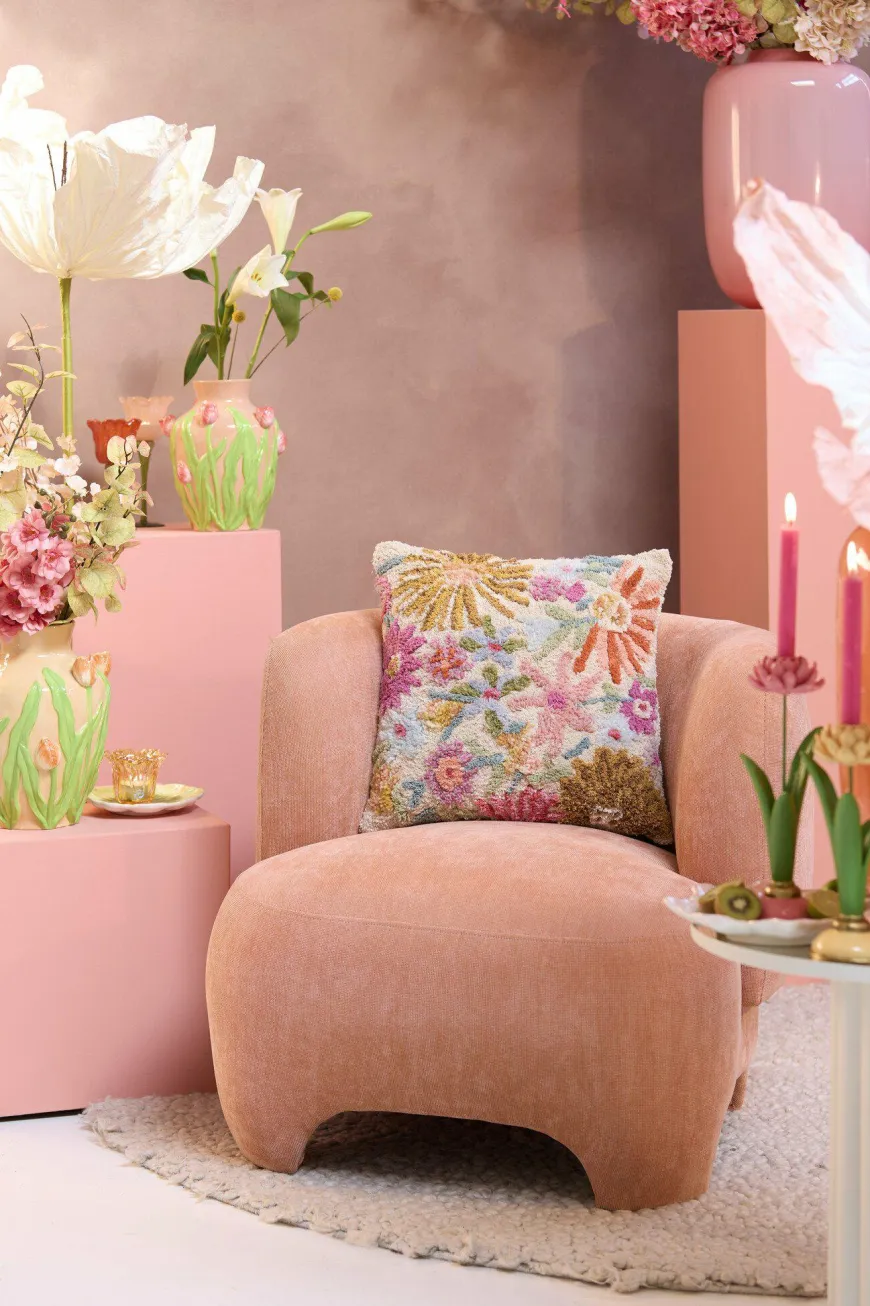 Light en Living Kussen 45X45 Cm LOULOU Creme+Multi
