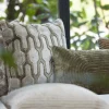 Light en Living Kussen 45x45 cm JEMBANA zand+olijf groen