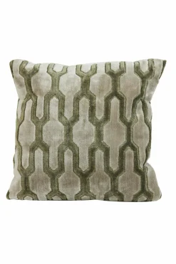 Light en Living Kussen 45x45 cm JEMBANA zand+olijf groen