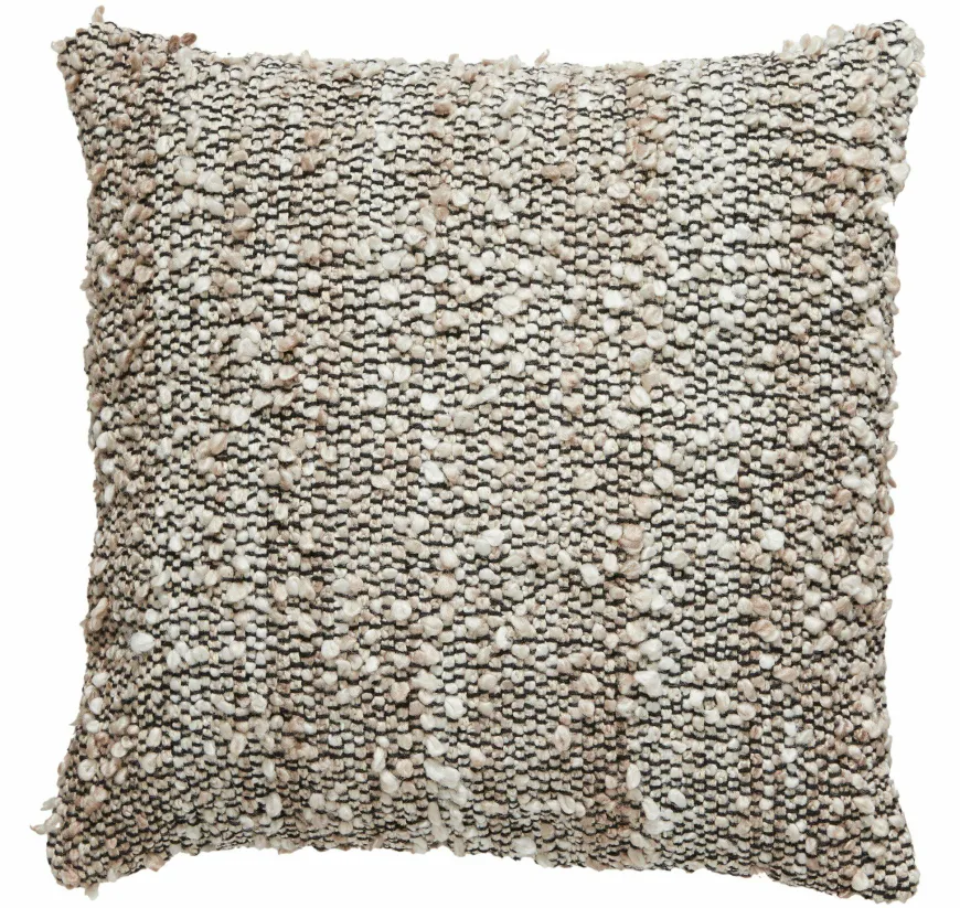 Light en Living Kussen 45x45 cm MEZOKI bouclé bruin