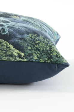 Light en Living Kussen 45x45 cm SANABIA petrol/groen