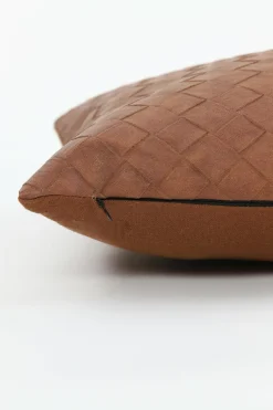 Light en Living Kussen 43x43 cm COURO cognac