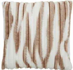 Light en Living Kussen 45x45 cm MABLY velvet crème-bruin