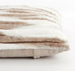 Light en Living Kussen 45x45 cm MABLY velvet crème-bruin