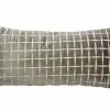 Light en Living Kussen 60x30 cm ROMAIN groen-wit