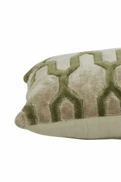 Light en Living Kussen 60x30 cm JEMBANA zand+olijf groen