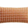 Light en Living Kussen 60x30 cm ROMAIN oranje-wit
