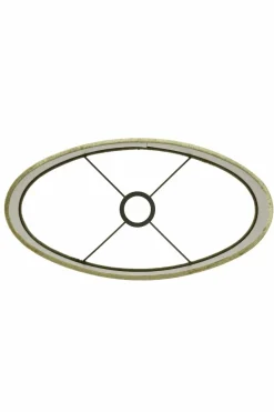 Light en Living Lampenkap ovaal recht smal GEMSTONE olive - diverse maten