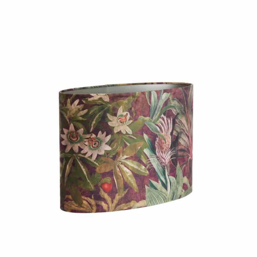 Light en Living Lampenkap ovaal recht smal 45-21-32 cm PASSION paars
