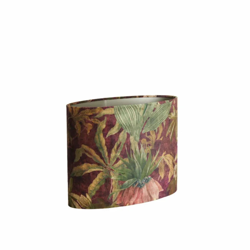 Light en Living Lampenkap ovaal recht smal 38-17,5-28 cm PASSION paars
