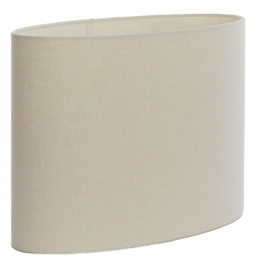 Light en Living Lampenkap ovaal recht smal 58-24-32 cm LIVIGNO eiwit