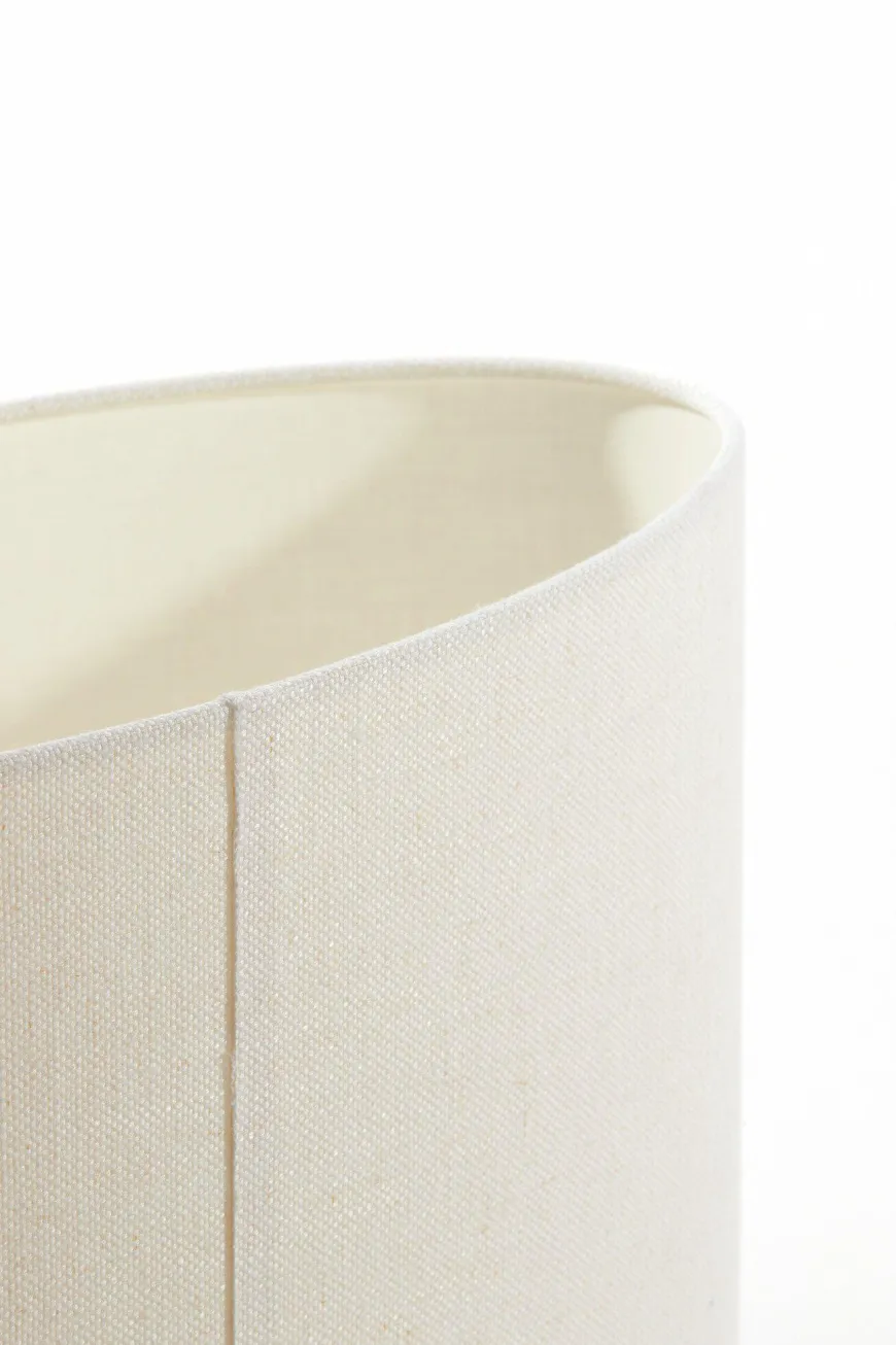 Light en Living Lampenkap ovaal recht smal 58-24-32 cm LIVIGNO eiwit